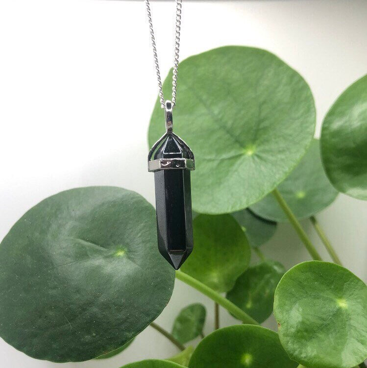 Hematite Point Necklace | Witch, Cleansing, Magick, Crystal Jewellery