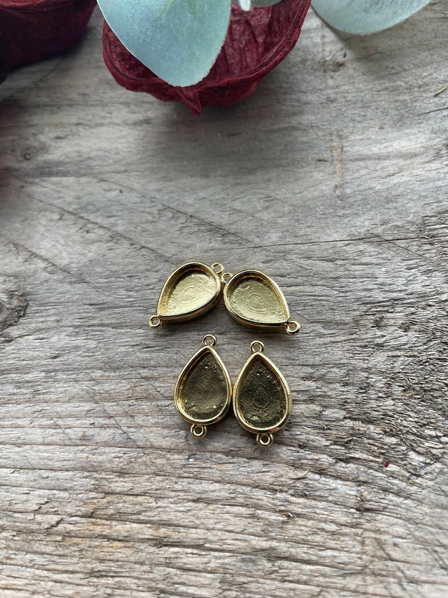 Brass Cabochon Plain Edge Bezel Cups