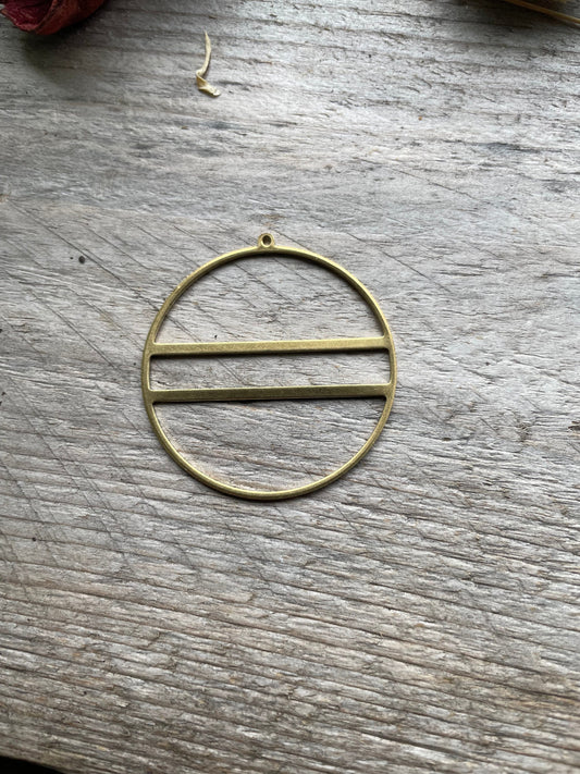 Brass Disc CharmsSupplies,45x43mm