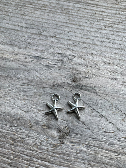 Starfish 17x11mm silver