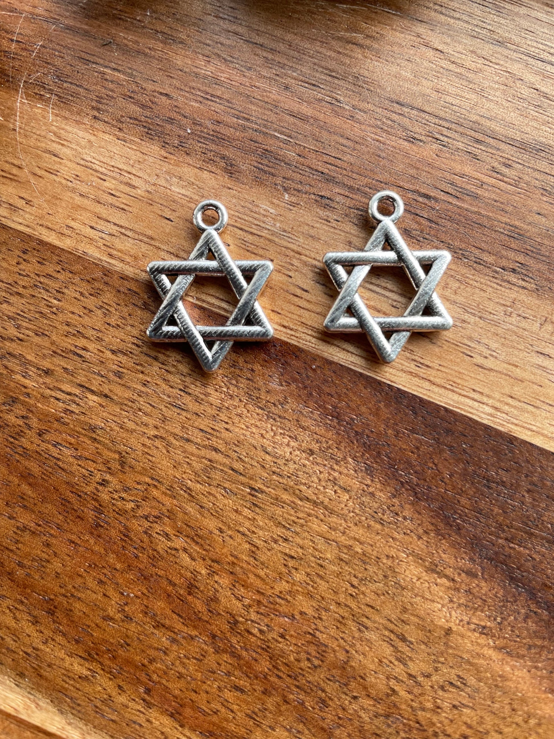 Star of david charm 20 x 16 mm