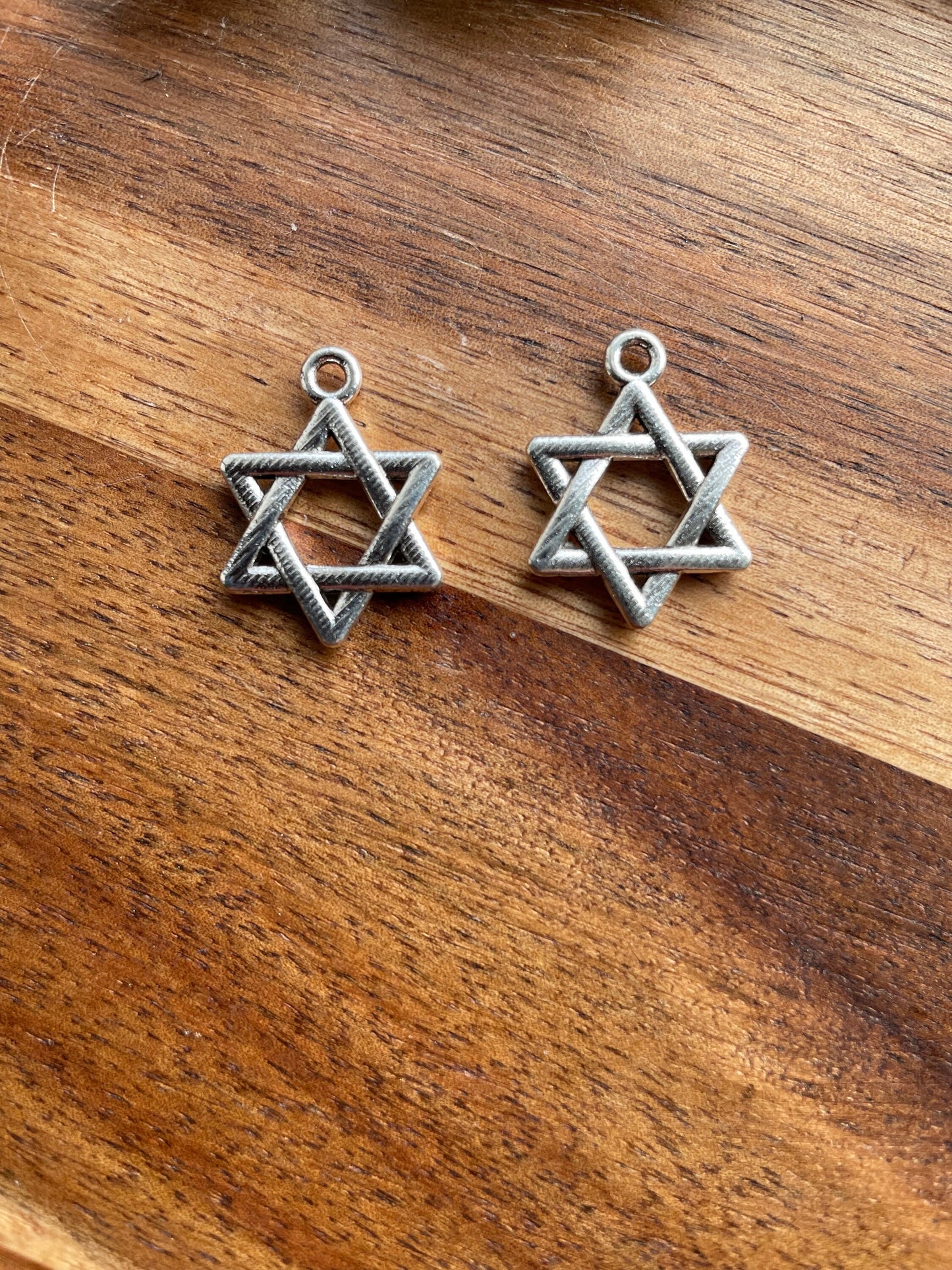 Star of david charm 20 x 16 mm