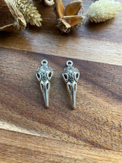 Skeleton bird head 35 x 13mm