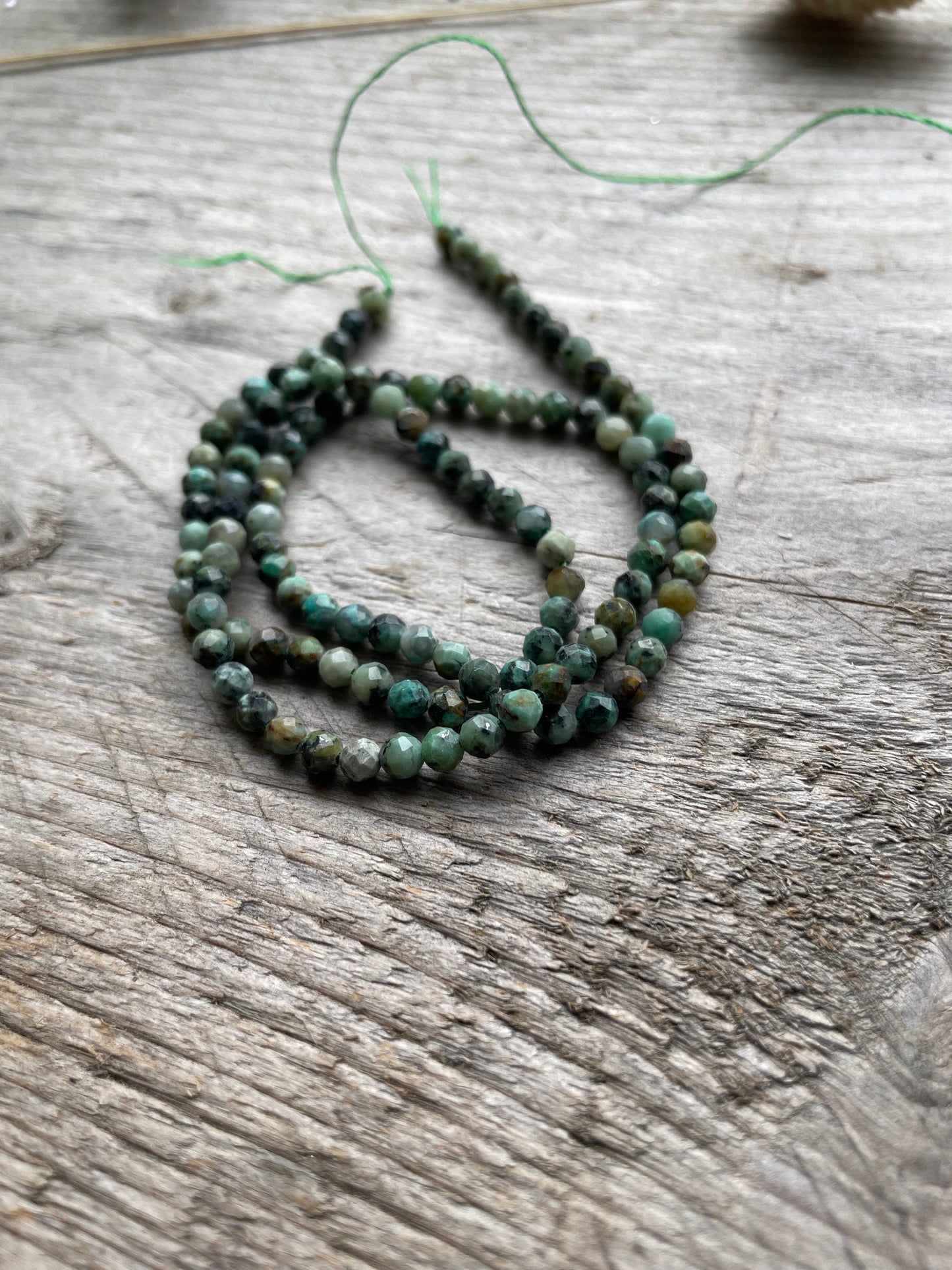 African Turquoise beads 2mm