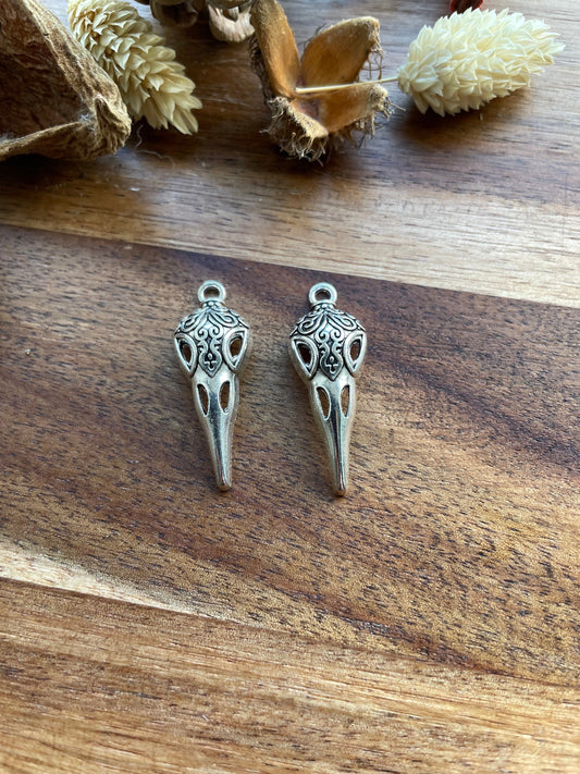 Skeleton bird head 35 x 13mm