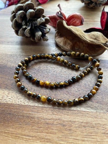 Tigers eye 4mm round bead