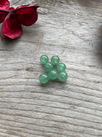 green adventurine 6mm beads