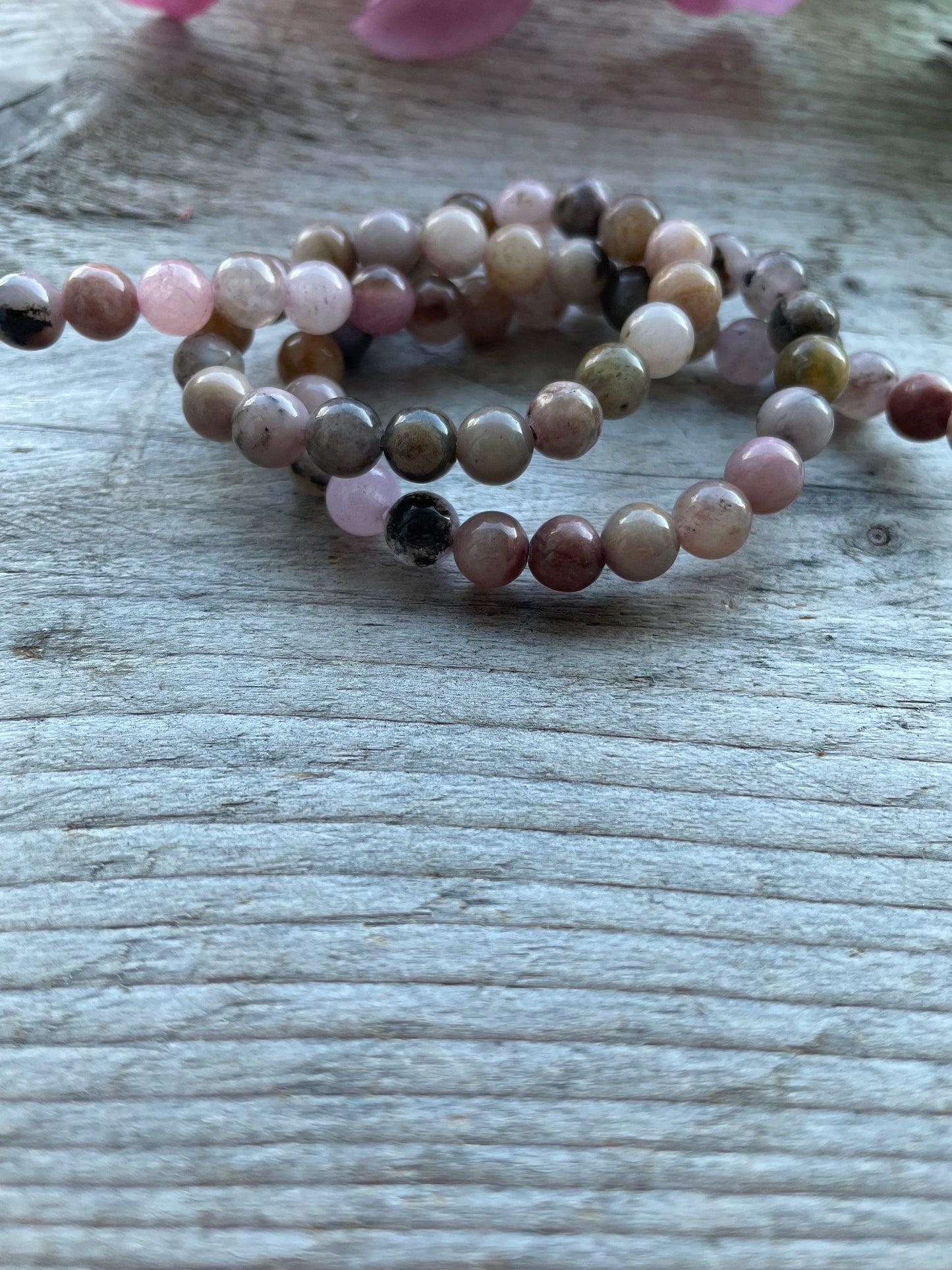 Natural Rhodonite Beads 6mm