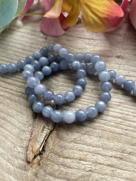 Dark aquamarine 6mm beads