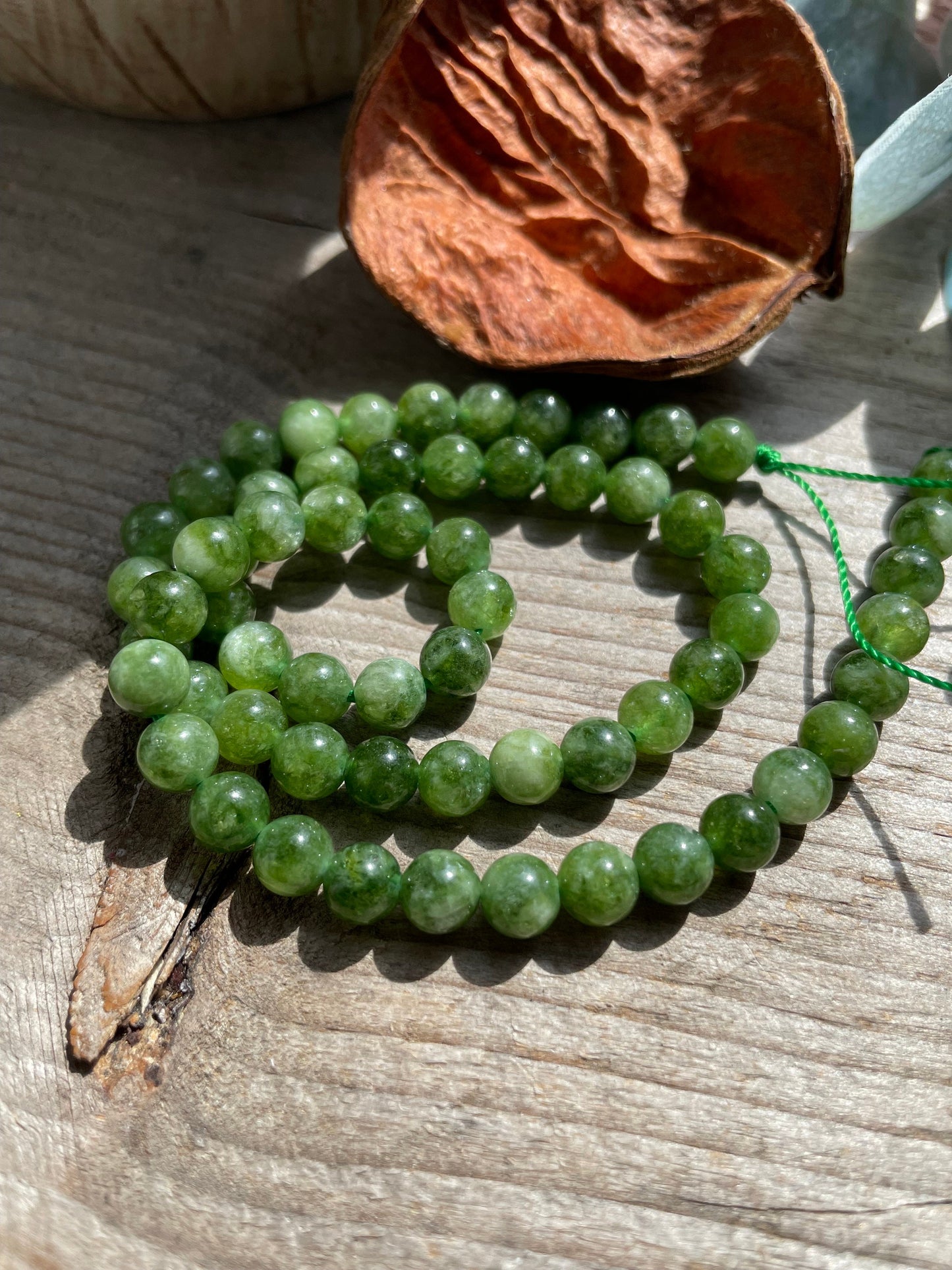 Green Jade 6mm beads