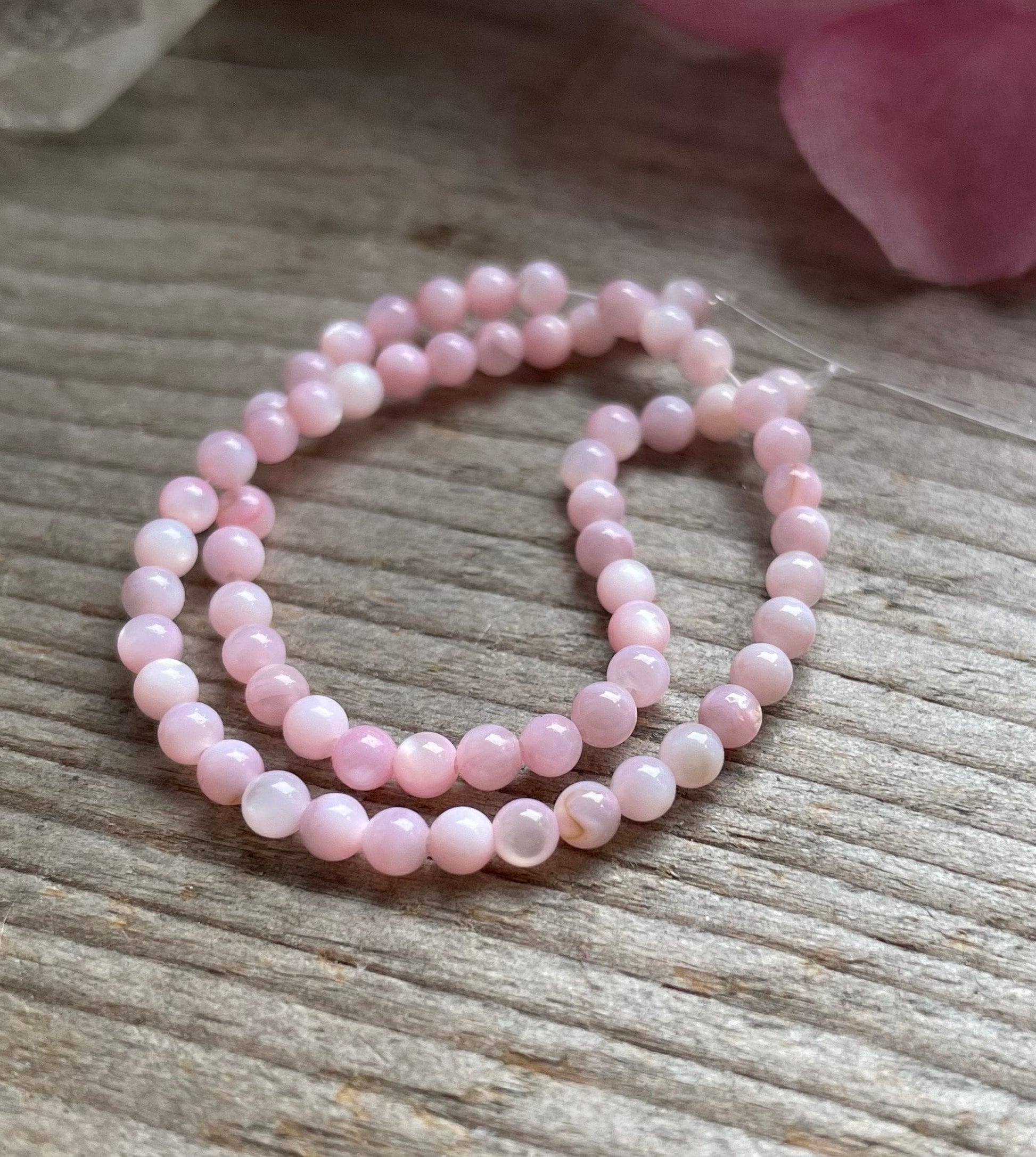 Cherry blossom shell bead 3mm