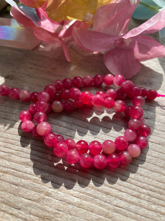 Pink Tourmaline 6mm beads