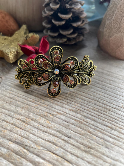 Vintage floral Hair Barrette