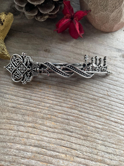 Vintage Key hair barrette