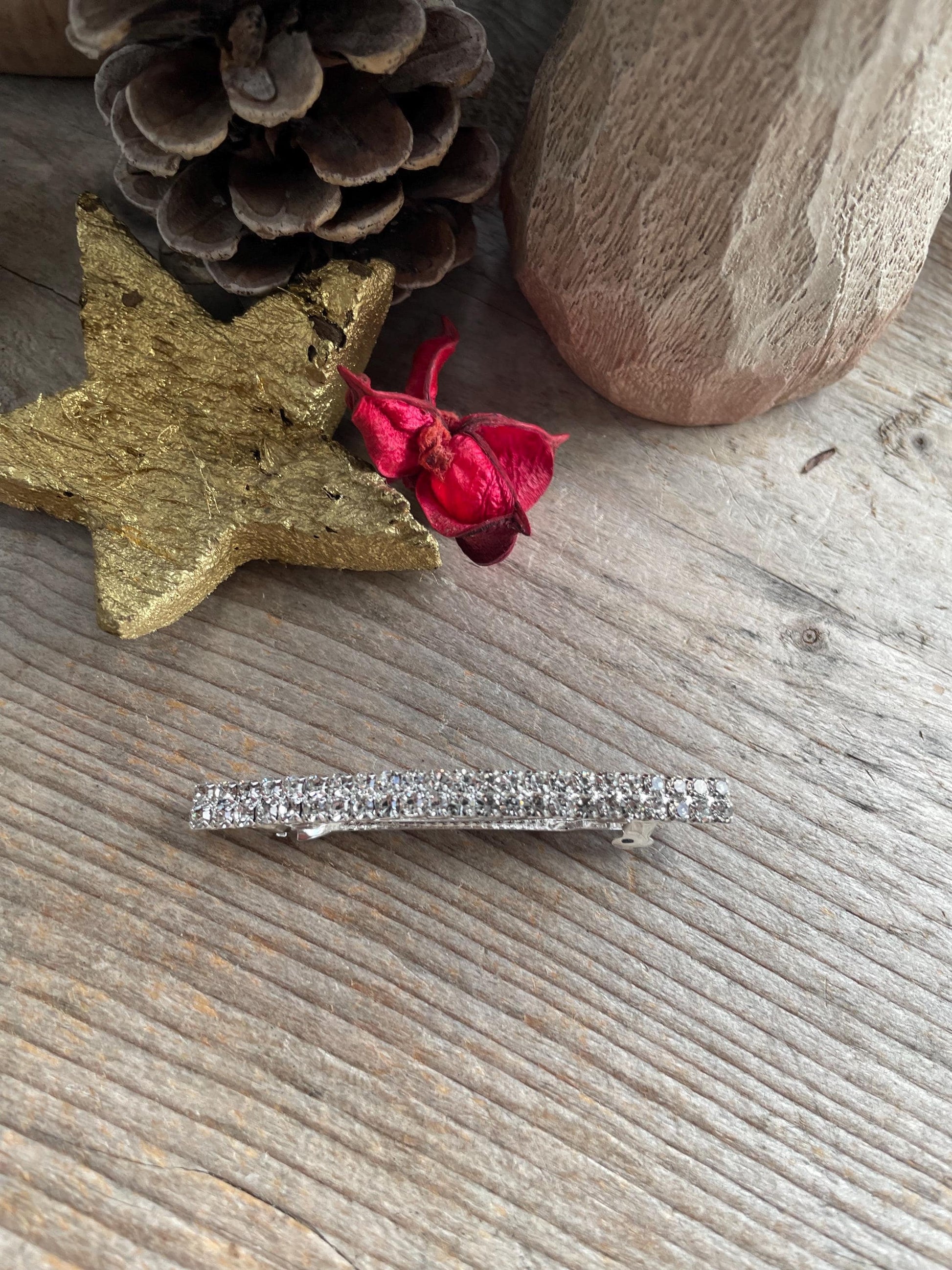 Sparkly Rhinestone hair clip in french crystal