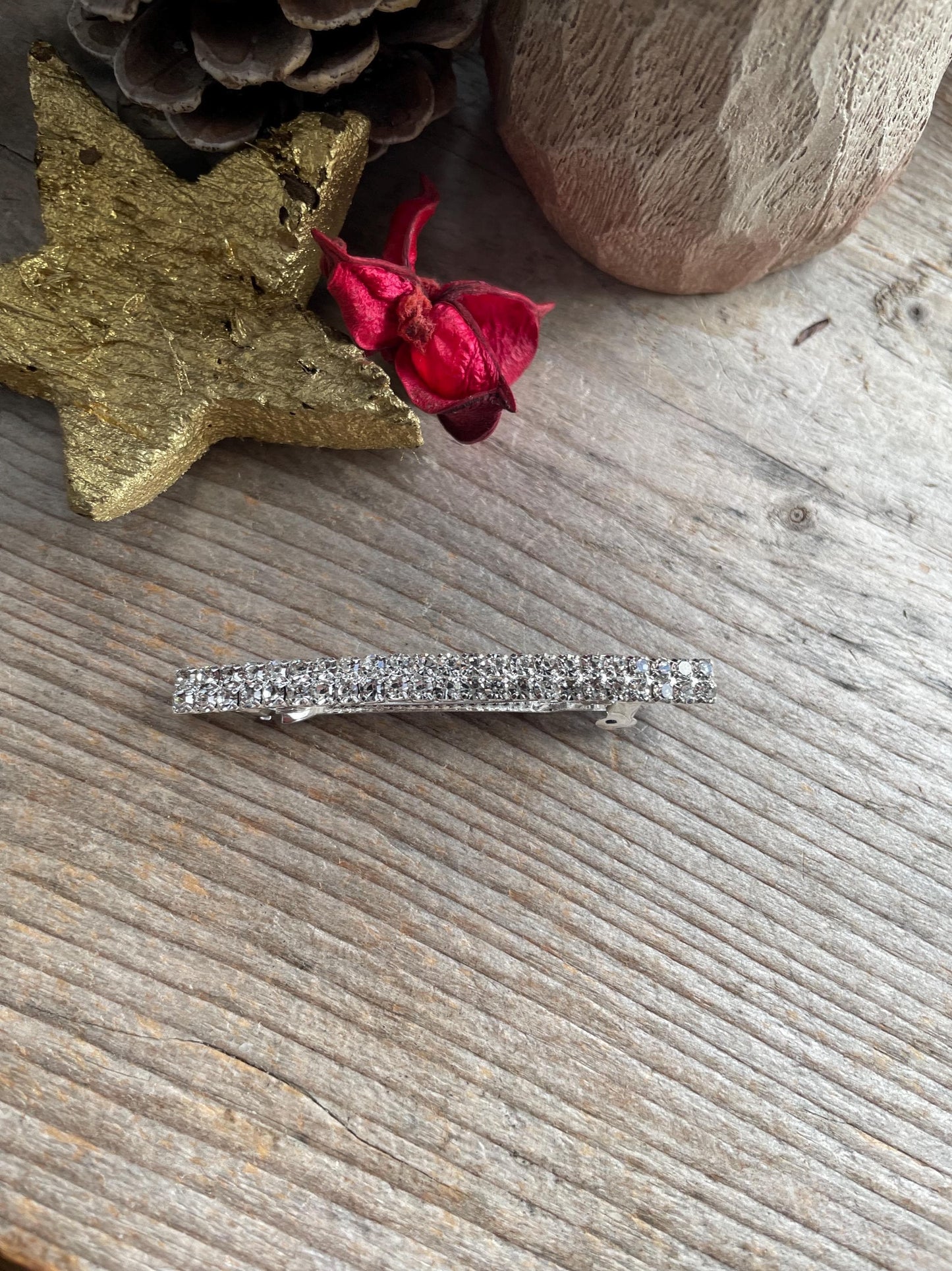 Sparkly Rhinestone hair clip in french crystal