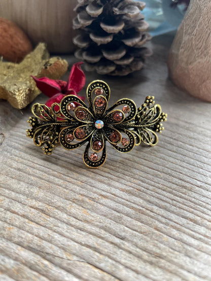 Vintage floral Hair Barrette