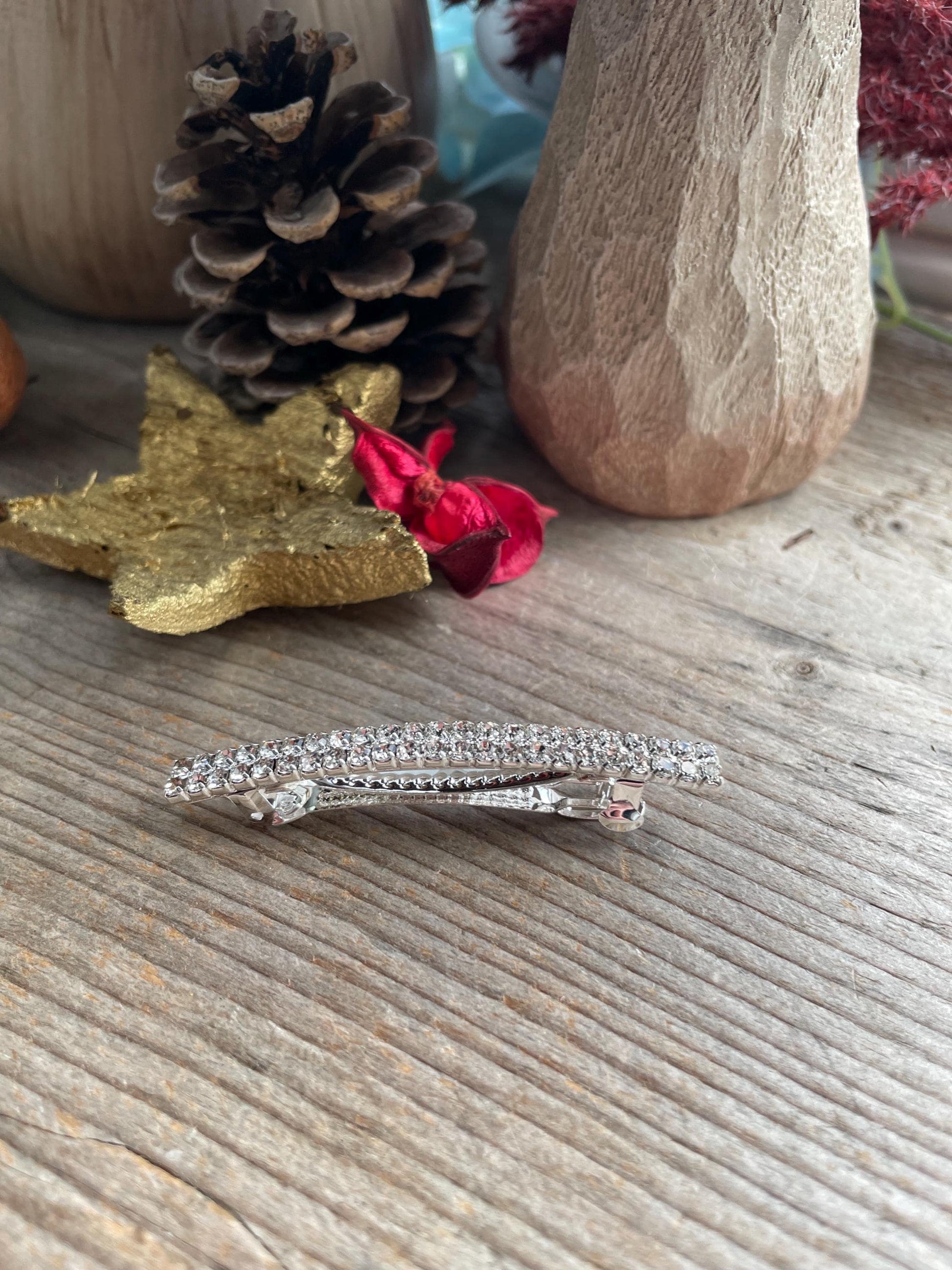 Sparkly Rhinestone hair clip in french crystal