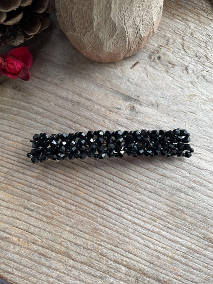 Elegant Crystal Hair barrette 1.5 x 8.5 cm