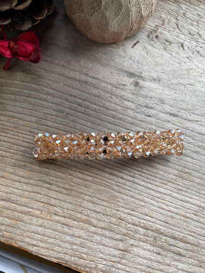 Elegant Crystal Hair barrette 1.5 x 8.5 cm