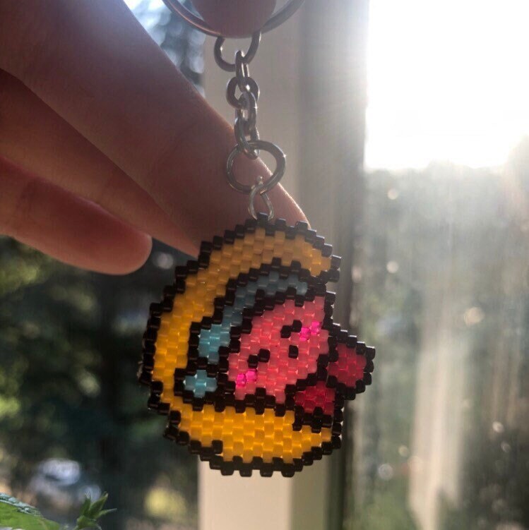 Beaded Sleeping Kirby Keyring | Nintendo, Kirby, Japan, Anime Accessories