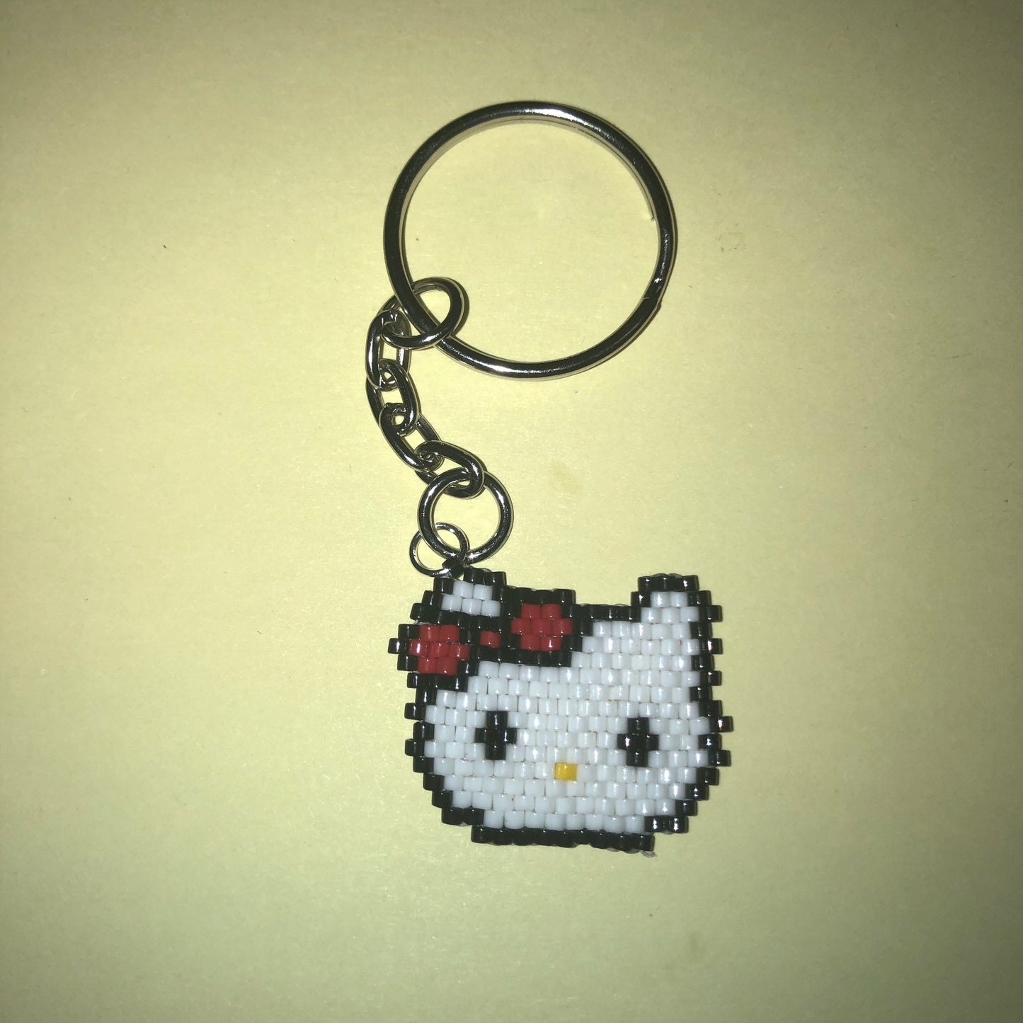 Hello Kitty Beaded Keyring