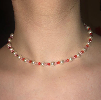 Pearl Love Beaded Necklace