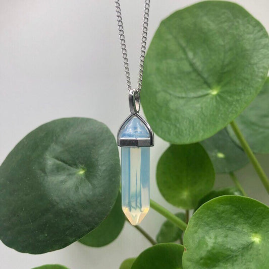 Opalite Point Necklace | Witch, Cleansing, Magick, Crystal Jewellery