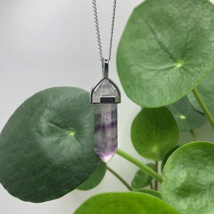 Fluorite Point Necklace | Witch, Cleansing, Magick, Crystal Jewellery