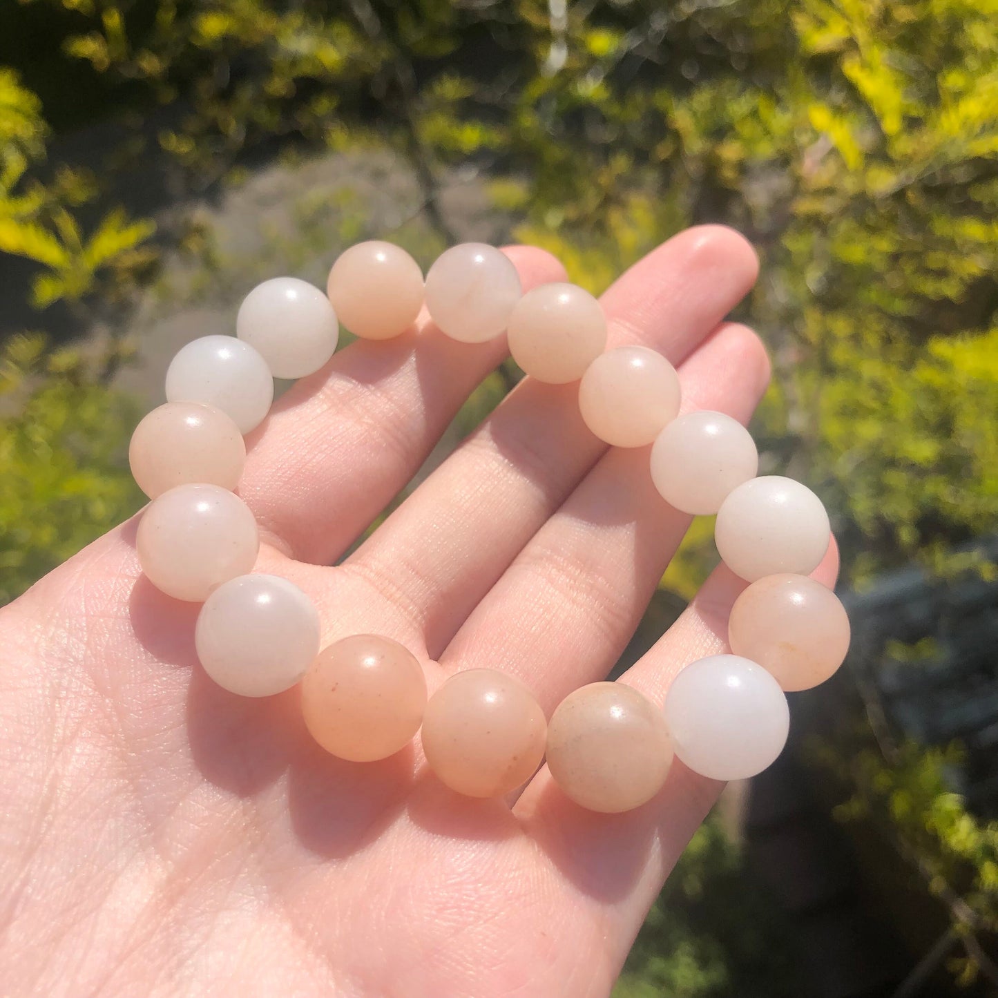 Pink Aventurine Beaded 12mm Stretch Bracelet | Crystals, Fairycore, Witch, Healing, Psychic, Spiritual, Magic Jewellery