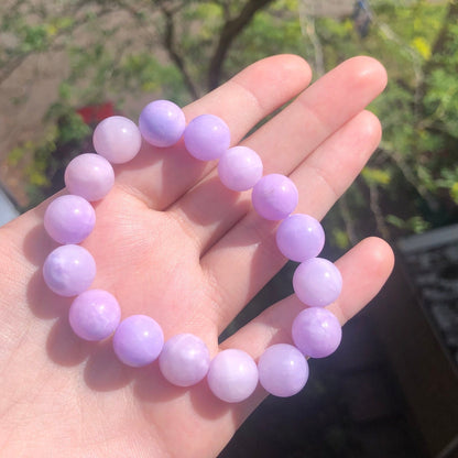 Persian Jade Beaded 12mm Stretch Bracelet | Crystals, Fairycore, Witch, Healing, Psychic, Spiritual, Magic Jewellery