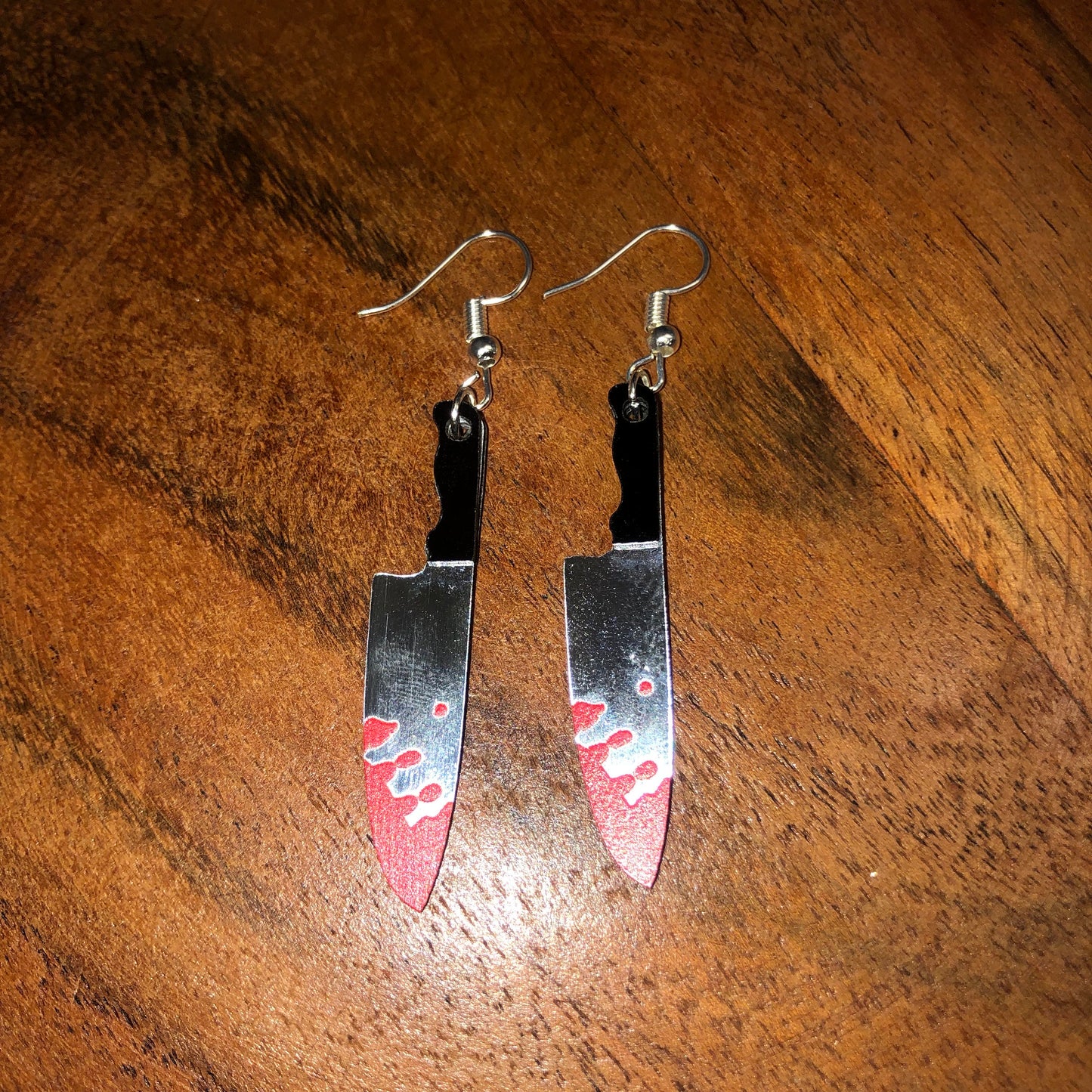 Bloody Knife Earrings | In Ear and Clip Ons Available | Halloween, Horror, Slasher, Goth, Alternative, Film, Serial Killer Jewellery