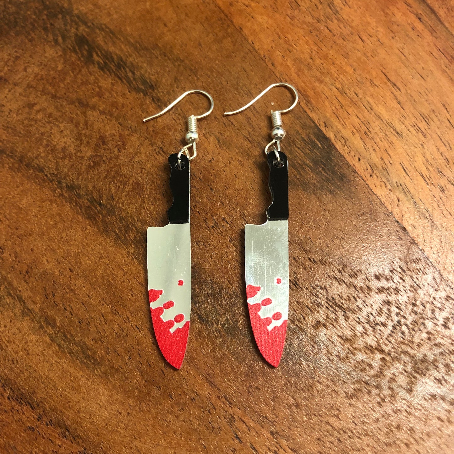 Bloody Knife Earrings | In Ear and Clip Ons Available | Halloween, Horror, Slasher, Goth, Alternative, Film, Serial Killer Jewellery